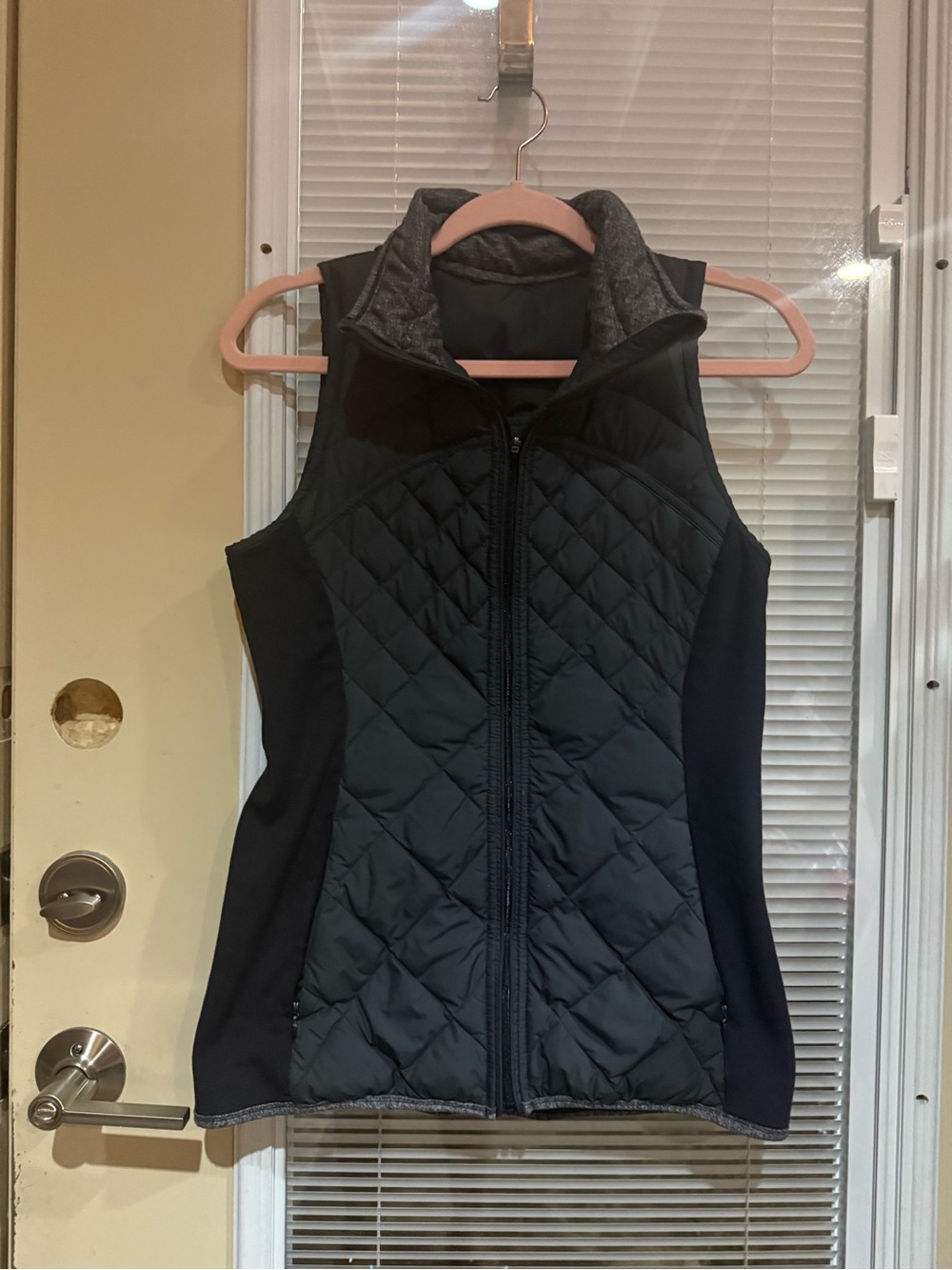 lululemon athletica Black Quilted Sleeveless Vest